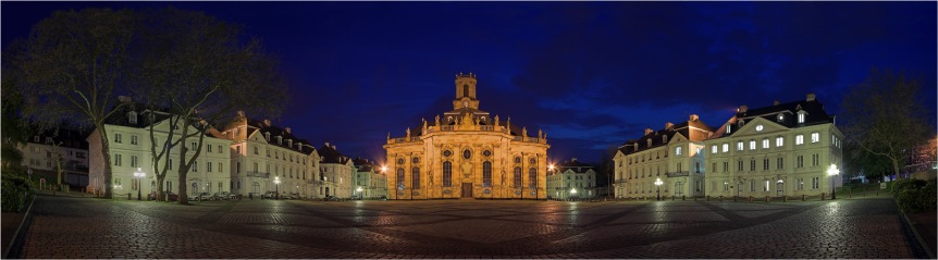 Der Ludwigplatz mit unserer Hochzeitskirche